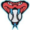 Arizona Diamondbacks Red Embroidery Snake Head patch
