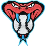 Arizona Diamondbacks Red Embroidery Snake Head patch