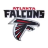 Atlanta Falcons Team Logo Black/Red Embroidery Patch