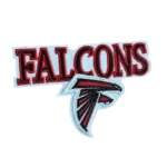 Atlanta Falcons Team Logo Black/Red Embroidery Patch