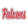 Atlanta Falcons Text Super Bowl Red Embroidery Patch
