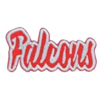 Atlanta Falcons Text Super Bowl Red Embroidery Patch