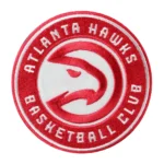 Atlanta Hawks Large Sticker Red Embroidery Patch