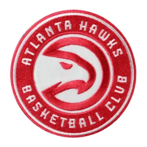 Atlanta Hawks Large Sticker Red Embroidery Patch