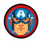 Avengers Captain America Button Logo Embroidery Patch
