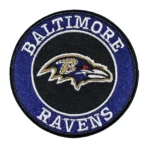 Baltimore Ravens Black/Navy Round Embroidery Patch