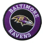 Baltimore Ravens Black/Purple Embroidery Patch