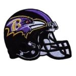Baltimore Ravens Helmet Logo Black/Purple Embroidery Patch