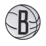 Brooklyn Nets Alternate Logo White Embroidery Patch