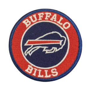 Buffalo Bills Round Red Embroidery Patch