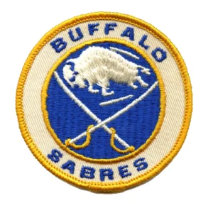 Buffalo Sabres 1970 Vintage Round Team Logo Blue/Cream Embroidery Patch