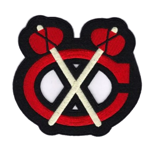 Chicago Blackhawks Alternate Team Logo Red Embroidery Patch