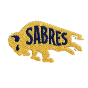 Buffalo Sabres Team Logo Yellow Embroidery Patch