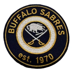 Buffalo Sabres Vintage Round Team Logo Navy Embroidery Patch