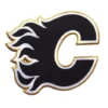Calgary Flames Letter "C" Primary Team Logo Black Embroidery Patch