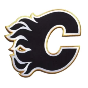 Calgary Flames Letter "C" Primary Team Logo Black Embroidery Patch