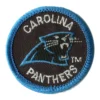 Carolina Panthers Round Black Embroidery Patch