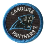 Carolina Panthers Round Black Embroidery Patch