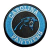 Carolina Panthers Team Logo Round Black Embroidery Patch