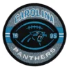 Carolina Panthers Team Logo Round Black Embroidery Patch
