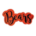 Chicago Bears Letter Logo Orange/Black Embroidery Patch