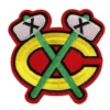 Chicago Blackhawks Home Tomahawks Logo Red Embroidery Patch