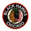 Chicago Blackhawks Round Team Logo Black Embroidery Patch