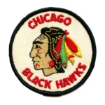 Chicago Blackhawks Vintage Round Team Logo Cream/Red Embroidery Patch