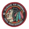Chicago Blackhawks indian Head Logo Red/Black Embroidery Patch
