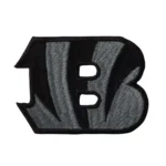 Cincinnati Bengals Emblem 'B' Black Logo Embroidery Patch