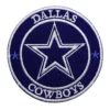 Dallas Cowboys Round Navy Embroidery Patch