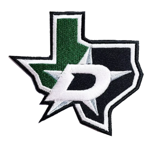 Dallas Stars Letter "D" Team Logo Green/Black Embroidery Patch