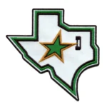 Dallas Stars Lone Star State Logo Green/White Embroidery Patch