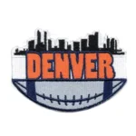 Denver Broncos City of Denver White/Orange Embroidery Patch