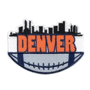Denver Broncos City of Denver White/Orange Embroidery Patch