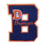 Denver Broncos Letter "B" Navy Embroidery Patch