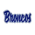 Denver Broncos Letter Blue Embroidery Patch