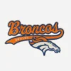 Denver Broncos Letter Logo Orange Embroidery Patch