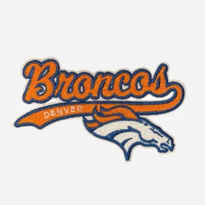Denver Broncos Letter Logo Orange Embroidery Patch