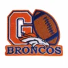 Denver Broncos Orange Embroidery Patch