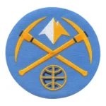 Denver Nuggets 2005 Alternate Logo Blue Embroidery Patch