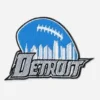 Detroit Lions City of Detroit Logo Blue Embroidery Patch