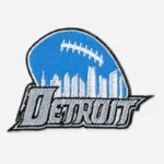 Detroit Lions City of Detroit Logo Blue Embroidery Patch
