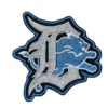 Detroit Lions "D" Gray Embroidery Patch