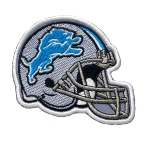 Detroit Lions Helmet Gray Embroidery Patch