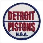 Detroit Pistons 1975-78 ERA Round Logo Blue/White Embroidery Patch