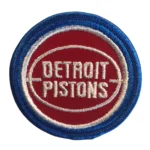 Detroit Pistons 1985 ERA Round Logo Red/Navy Embroidery Patch