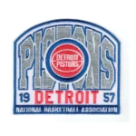 Detroit Pistons "57" Logo Blue Embroidered Patch