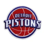 Detroit Pistons Round Logo Red/Blue Embroidery Patch
