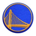 Golden State Warriors Alternate Team Logo Blue Embroidery Patch